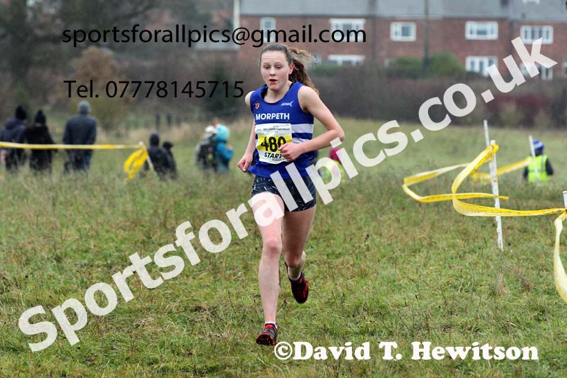 Womens under-17s and under-20s, 2021 North Eastern Cross Country Championships, Sedgefield. Photo: David T. Hewitson/Sports for All Pics